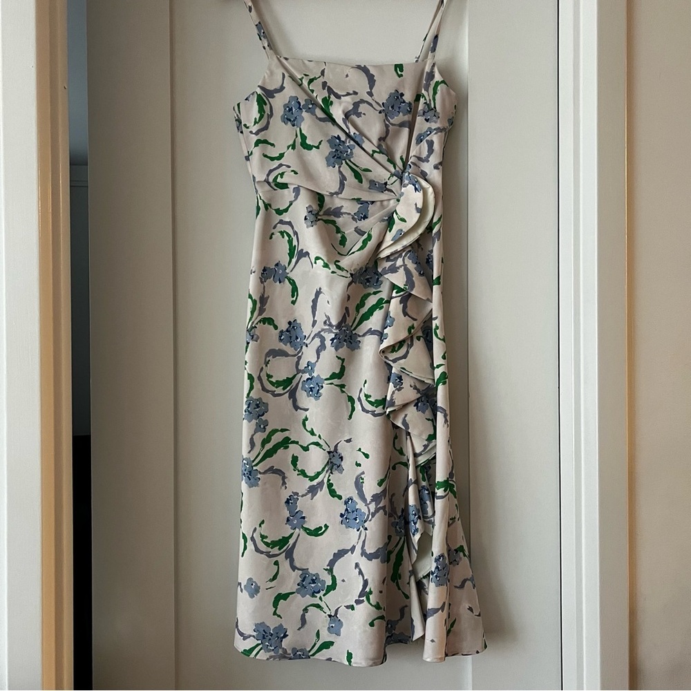 Prabal Gurung Floral Side Ruffle Sundress 4